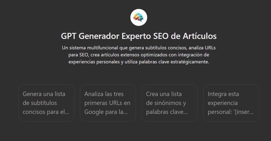 Cómo crear el prompt perfecto para artículos de blog con IA: guía completa para diferenciarte de la competencia 6 modelo rocaldegpt